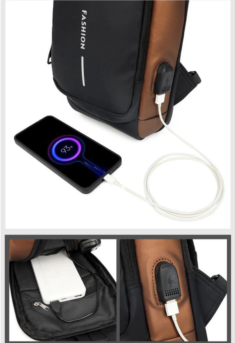 حقيبة الظهر الذكية المقاومة للماء بمنفذ USB