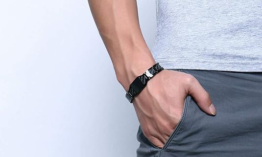 Luxury Arabic Calligraphy Bracelet – Men’s Gold & Black Stainless Steel