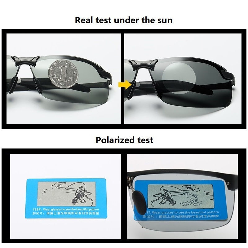 Photochromic Polarized Sunglasses – Automatic Day & Night Vision