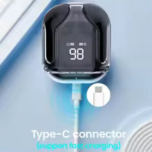 Wireless Bluetooth Earbuds with Digital Charging Case – HiFi Sound