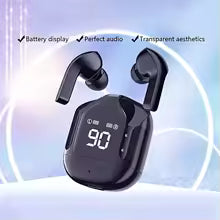 Wireless Bluetooth Earbuds with Digital Charging Case – HiFi Sound