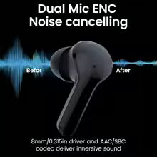 Wireless Bluetooth Earbuds with Digital Charging Case – HiFi Sound