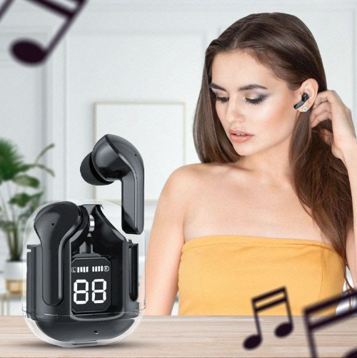 Wireless Bluetooth Earbuds with Digital Charging Case – HiFi Sound