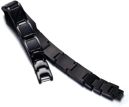 Luxury Arabic Calligraphy Bracelet – Men’s Gold & Black Stainless Steel