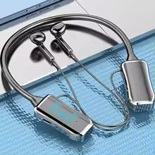 سماعة بلوتوث رياضية مغناطيسية بصوت نقي وشاشة رقمية